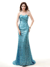 Sparkly Purple Strapless Formal Prom Evening Dress